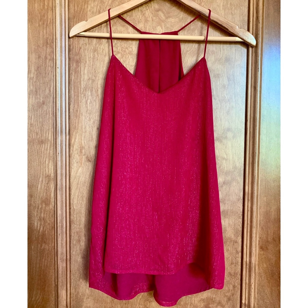 Red Glitter Top